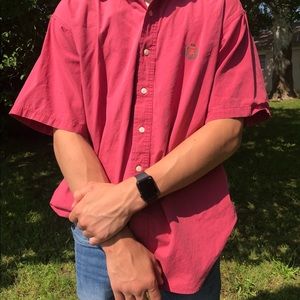 Champs x Ralph Lauren button up t shirt